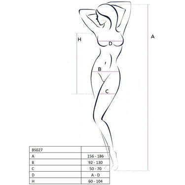 Abito corto con bodystocking a rete Passion, sexy e seducente